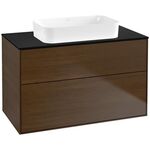 V&B Waschtischunterschrank FINION 1000x603x501mm Abdpl Glas bl ma Wln ven