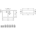 V&B Doppel-Spülbecken O.NOVO 795x220x500mm we