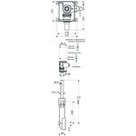 Schell WC-Wandeinbau-Spülarmatur Comp II mechanische Auslösung