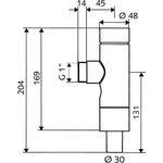Schell WC-Spülarmatur SCHELLOMAT BASIC DN 25, für Niederdruck chrom