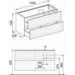 Keuco WTU EDITION 11 PLANNING 1400x700x535mm Kumme re we sdm
