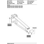 Keuco Stützklappgriff PLAN CARE Waschtisch 650mm vc/we