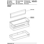 Keuco Duschkorb COLLECTION MOLL 3-teilig m Glasabzieher vc/we