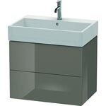 Duravit Waschtischunterbau L-CUBE 544x684x459mm flannel grey hochglanz