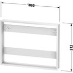 Duravit Einbauset LICHT & SPIEGEL für Good und Better-Version 1061x139mm