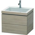 Duravit Waschtischunterbau L-CUBE m WT Vero Air 500x600x480mm 1 HL pi silv