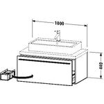 Duravit Konsolenunterschrank X-LARGE 440x1000x548mm cappucino hochglanz