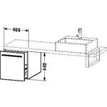 Duravit Konsolenunterschrank X-LARGE 440x400x548mm weiß matt