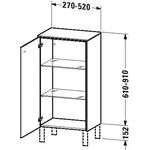 Duravit Halbhochschrank BRIOSO ind 910x520x359mm G. Frontfarbe TA li bas ma