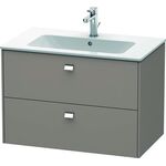 Duravit Waschtischunterbau BRIOSO Griffe chrom 553x820x479mm basalt matt