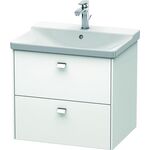 Duravit Waschtischunterbau BRIOSO Griffe chrom 561x620x479mm weiß matt