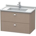 Duravit Waschtischunterbau BRIOSO Griffe chrom 563x1020x469mm weiß matt