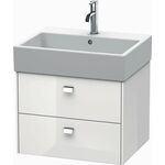 Duravit Waschtischunterbau BRIOSO Griffe chr 442x584x459mm weiß hochglanz