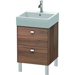 Duravit Waschtischunterbau BRIOSO Griffe chr 570x484x459mm nussbaum natur