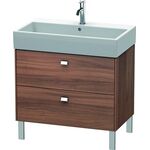 Duravit Waschtischunterbau BRIOSO Griffe chr 570x784x459mm nussbaum natur