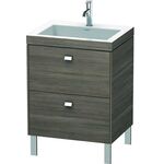 Duravit Waschtischunterbau BRIOSO 701x600x480mm m WT Vero Air Gri chr 1 HL