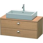 Duravit Konsolenunterschrank BRIOSO Griffe chr 442x1020x480mm europ. eiche