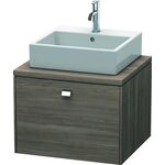 Duravit Konsolenunterschrank BRIOSO Griff chrom 442x620x550mm pine terra