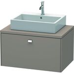 Duravit Konsolenunterschrank BRIOSO Griff chrom 442x820x550mm basalt matt