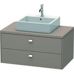 Duravit Konsolenunterschrank BRIOSO Griffe chrom 442x920x550mm basalt matt