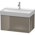 Duravit Waschtischunterbau XSQUARE 397x784x460mm flannel grey hochglanz