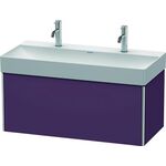 Duravit Waschtischunterbau XSQUARE 397x984x460mm aubergine seidenmatt
