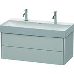 Duravit Waschtischunterbau XSQUARE 397x984x460mm nordic weiß seidenmatt