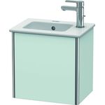 Duravit Waschtischunterbau XSQUARE 400x410x289mm Türansch li lichtblau matt