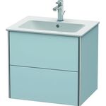 Duravit Waschtischunterbau XSQUARE 560x610x478mm lichtblau seidenmatt