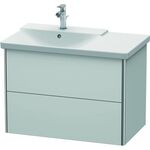Duravit Waschtischunterbau XSQUARE Be links 565x810x473mm weiß seidenmatt