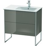 Duravit Waschtischunterbau XSQUARE 832x810x478mm Be re fla grey hochglanz