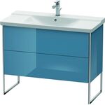 Duravit Waschtischunterbau XSQUARE 805x1010x473mm stone blue hochglanz