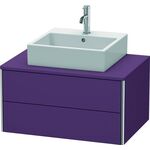 Duravit Waschtischunterbau XSQUARE 400x800x548mm aubergine seidenmatt