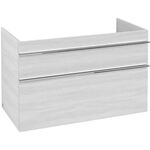 V&B Waschtischunterschrank VENTICELLO 953x590x502mm Griff chr White Wood