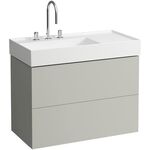 Laufen Waschtischunterbau KARTELL 600x880x450mm, 2 Schubladen kieselgrau