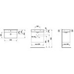Laufen Waschtisch VAL 650x420mm m ÜL 3 HL-Ausf. weiß LCC