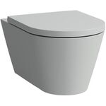 Laufen Wand-WC KARTELL spülrandlos, Tiefspüler grau