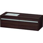 Duravit Waschtischunterbau KETHO 550x1400x426mm WT links kastanie dunkel