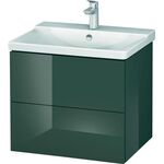 Duravit Waschtischunterbau L-CUBE 620x481x555mm dolomiti grey hochglanz