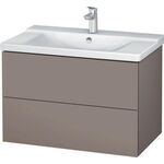 Duravit Waschtischunterbau L-CUBE 820x481x555mm basalt matt