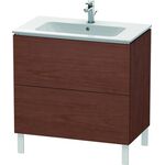 Duravit Waschtischunterbau L-CUBE 820x481x704mm amerikanisch nussbaum