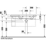 Duravit Möbelwaschtisch DURASTYLE Be re m ÜL HLB 1000x480mm o HL weiß WG