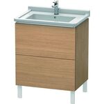 Duravit Waschtischunterbau L-CUBE 469x670x712mm europäische eiche
