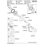 Keuco Absperrventil IXMO UP f 1 Verbr Rosette eckig vc