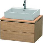 Duravit Konsolenunterschrank L-CUBE 400x720x547mm europäische eiche