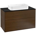 V&B Waschtischunterschrank FINION 1000x603x501mm Abdpl Glas bl ma Wln ven