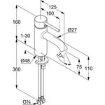 Kludi Waschtisch-Einhandmischer BOZZ DN 15 chr