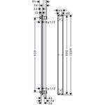Grundkörper AXOR ONE für Showerpipe