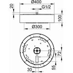 Keuco Duschleuchte 400mm we/vc 2700-6500 K dimmbar