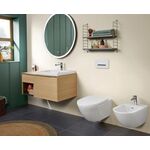 V&B Spiegel SUBWAY 3.0 rd 910x910x45mm bi (Black ma White Matt)
